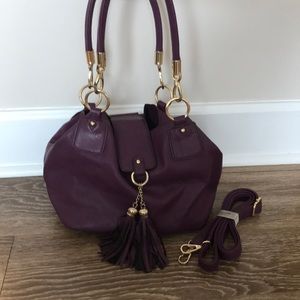 Purple purse (bucket bag)